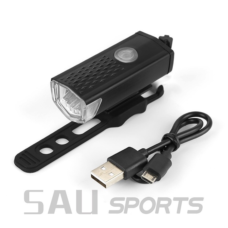 Đèn Xe đạp Thể Thao 2 TRONG MỘT BỘ USB Siêu Sáng Có Thể Sạc Lại Leo Núi Mặt đèn Pha Led Xe Máy