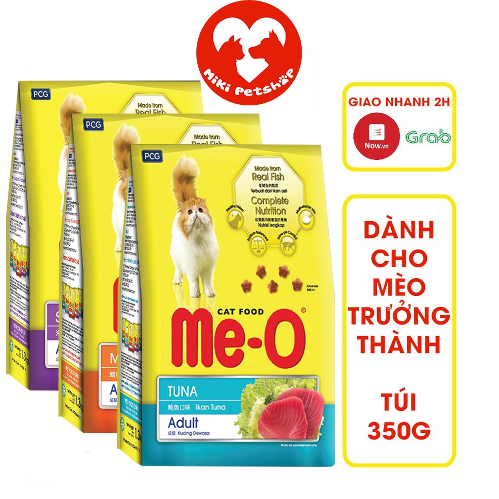 Thức Ăn Cho Mèo Hạt Me-O 350g Dành Cho Mèo Trưởng Thành Trên 12 Tháng Tuổi Đủ Vị - Miki Petshop