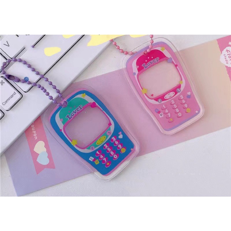 Móc Khóa Hình Khung Ảnh Mini 1 Inch Trong Suốt Phong Cách Hàn Quốc Dễ Thương