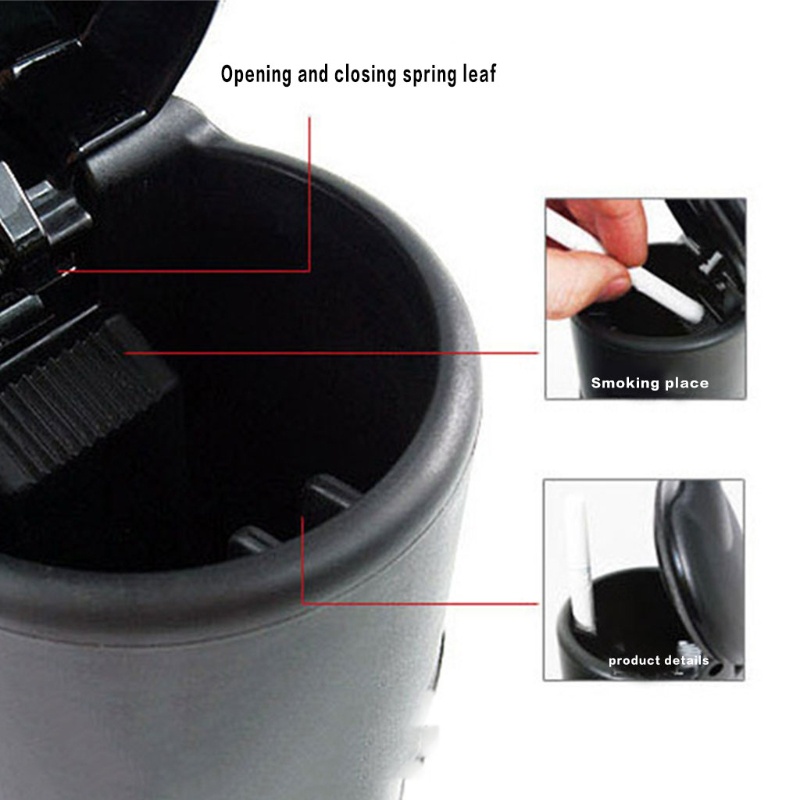 Gạt tàn thuốc có nắp thiết kế sáng tạo chịu nhiệt cao cho xe hơi