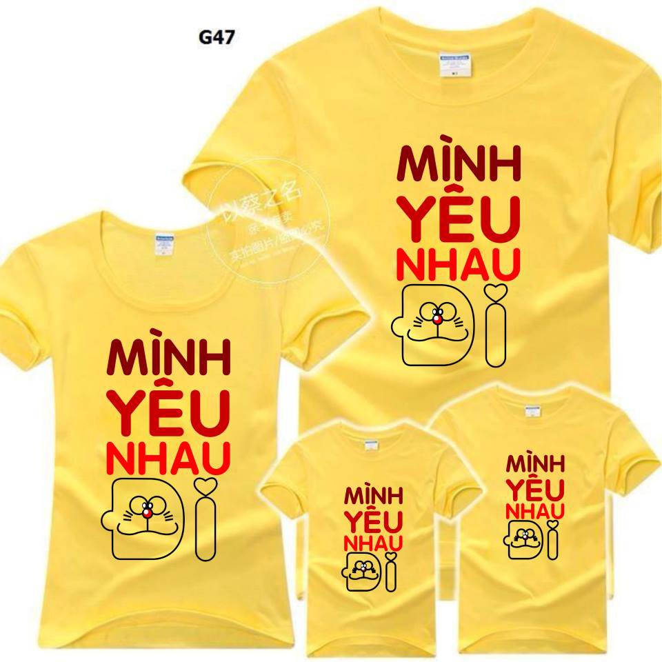 áo đôi-áo gia đình mình yêu nhau đi