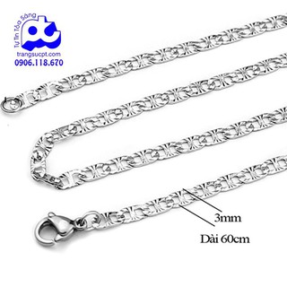 Dây chuyền inox nam thép không gỉ giá không tưởng rẻ nhất tại HCM không đen - DCNA55