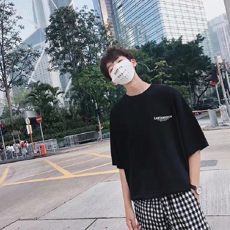 Áo Thun Tay Ngắn In Chữ M-8XL Thời Trang Cho Nam