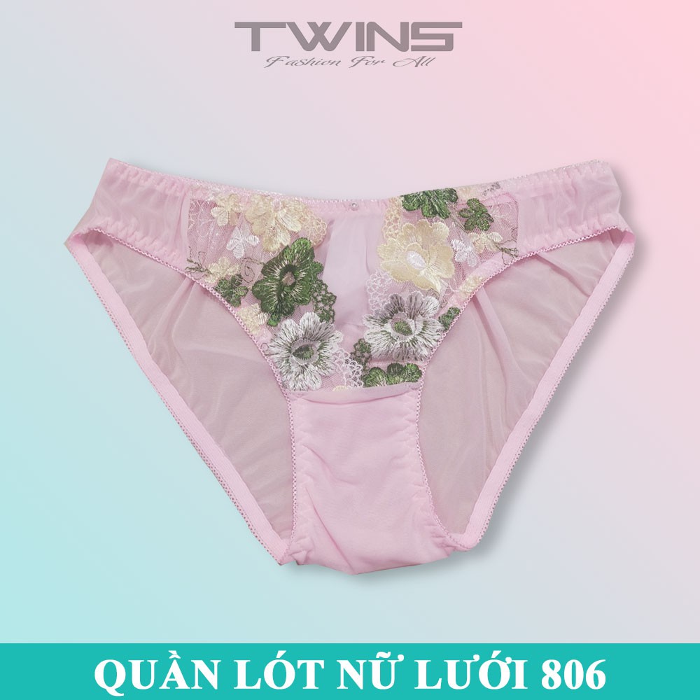 Quần lót ren nữ sexy phối lưới cao cấp Beautiful 806 mềm mại xuyên thấu gợi thoáng mát size từ 60kg-70kg
