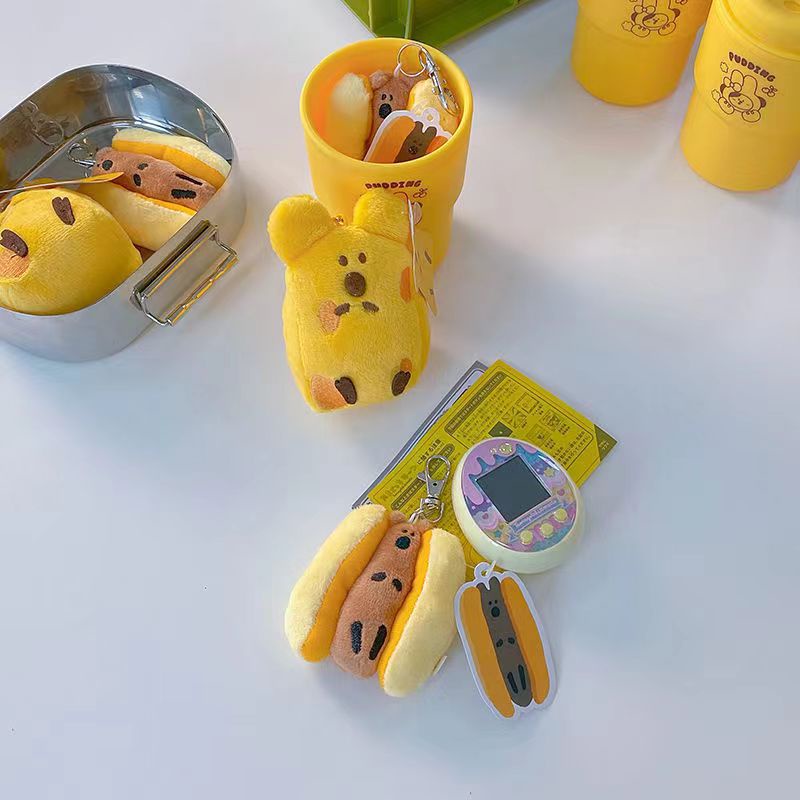 Móc khóa hình phô mai bông đáng yêu