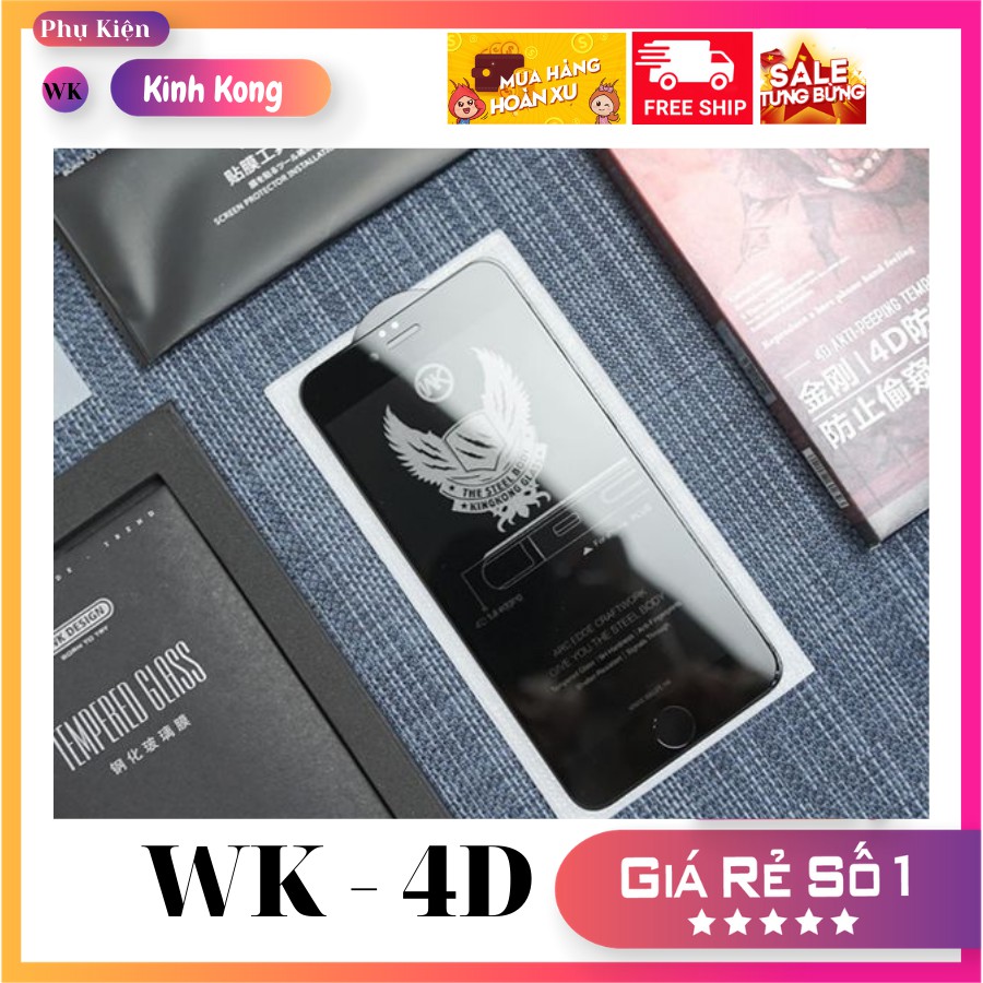 Kính cường lực iphone chống nhìn trộm Full Màn,4D King Kong, 6plus/7/8plus/x/xs/xs max/11/12 pro/11 promax /ip12 promax