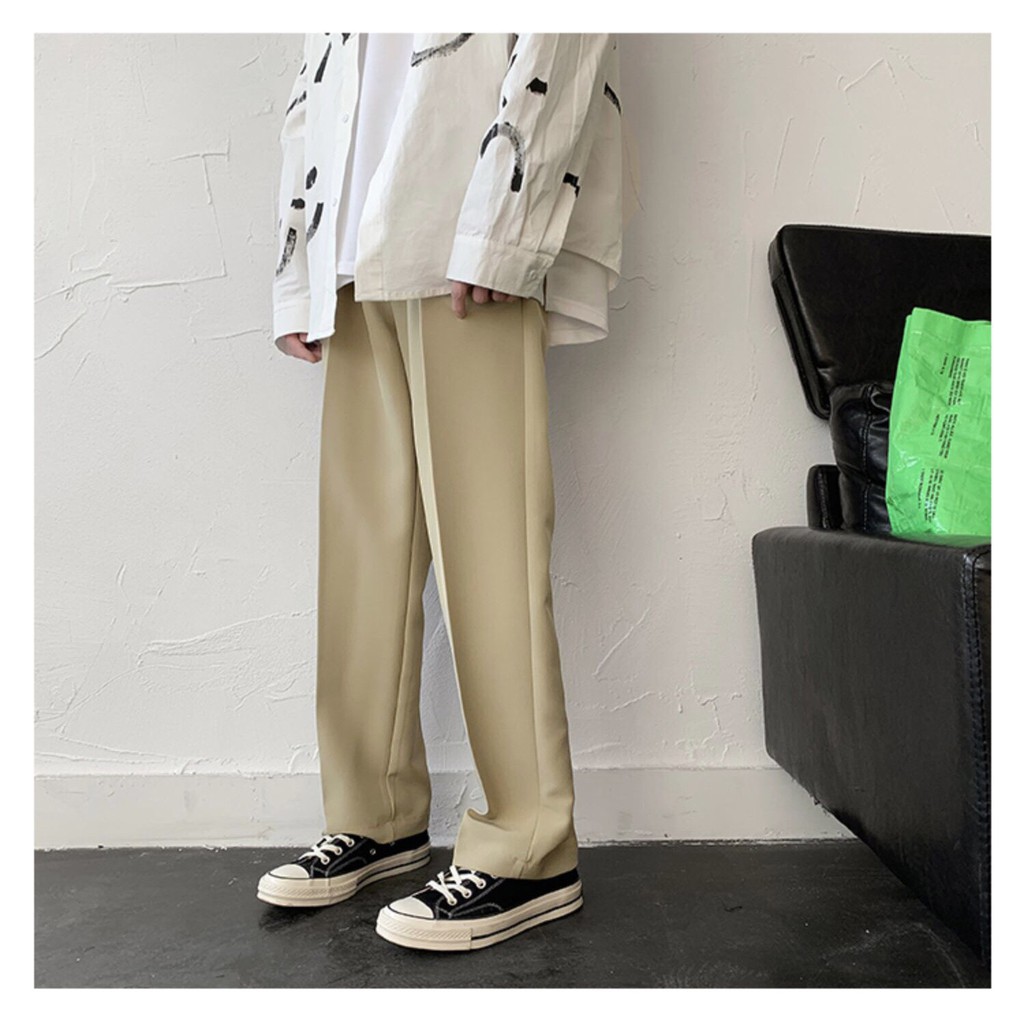 QUẦN DÀI ỐNG RỘNG DÁNG SUÔNG PHONG CÁCH HÀN QUỐC CHO NAM (có ảnh thật) | BigBuy360 - bigbuy360.vn