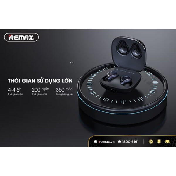 [FreeShip][Ship 2H]Tai Nghe True Wireless Remax TWS-12 kết nối Bluetooh 5.0