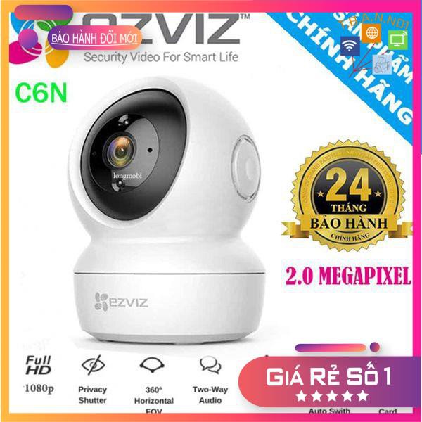 Camera Wifi Ezviz C6N (CS-CV246) 1080P 2Mp - Camera Không Dây, Xoay 360, Đàm Thoại 2 Chiều, kèm thẻ nhớ