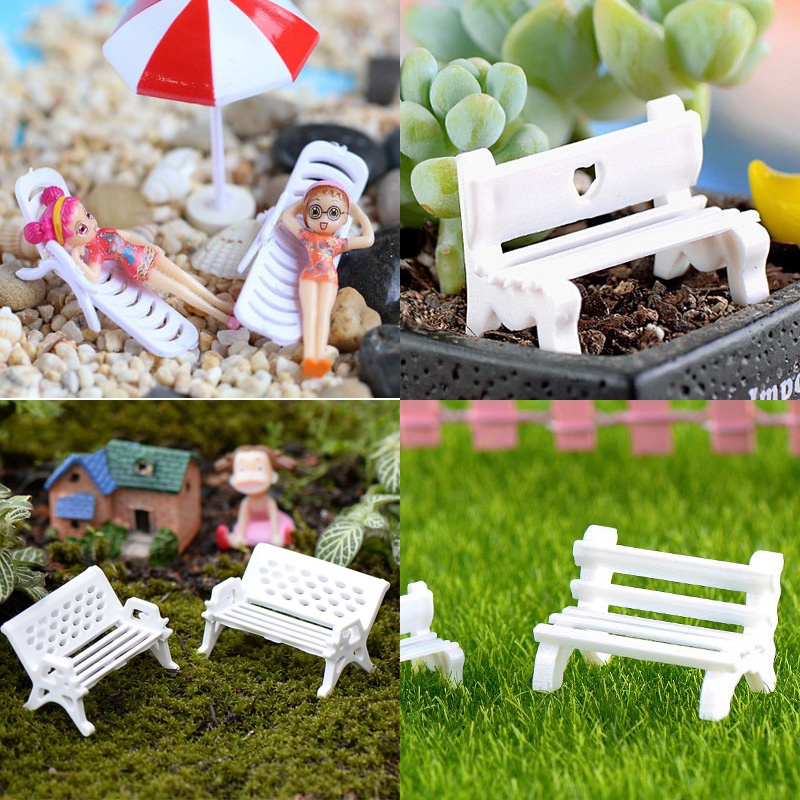 |FREESHIP| Phụ kiện GHẾ TỰA TRẮNG - Phụ kiện trang trí cây xanh để bàn làm việc, mô hình trang trí cho bể cá, tiểu cảnh