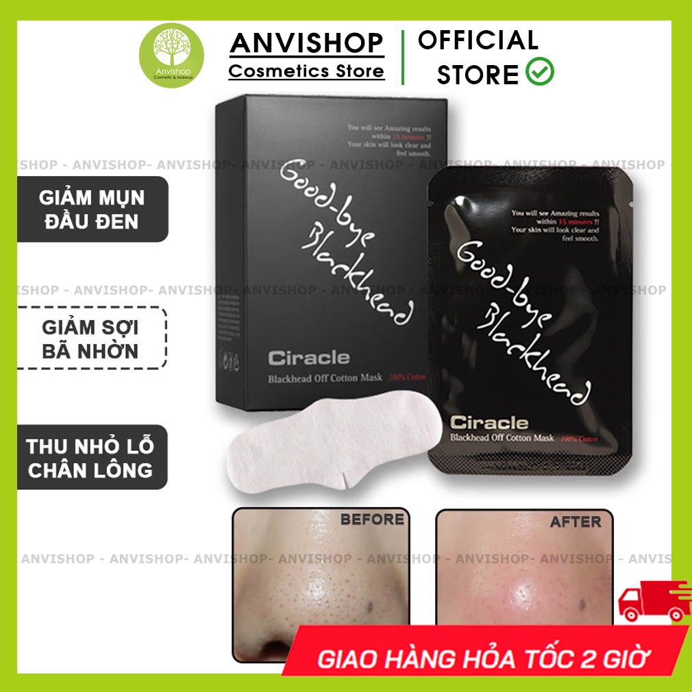 Mặt nạ đẩy mụn đầu đen Ciracle - Miếng Lột Mụn Goodbye Blackhead Cực Kỳ Hiệu Quả