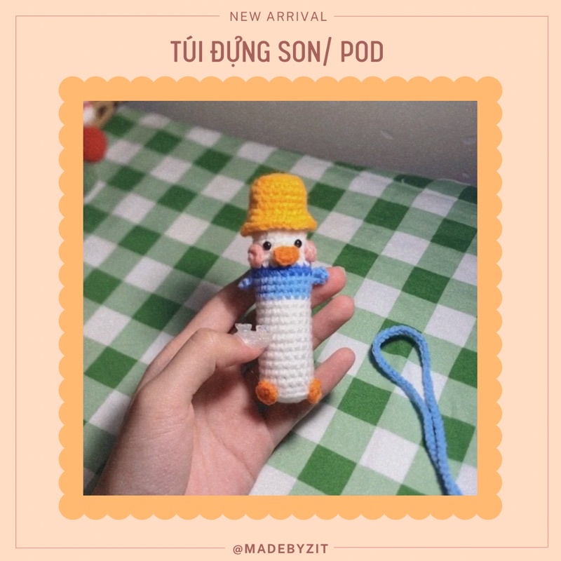 Túi Đựng Son/ Pod Len Handmade