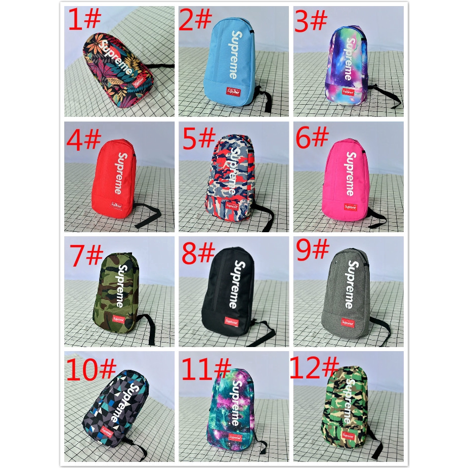 Tide brand supreme pocket outdoor chest bag shoulder bag Tide thương hiệu tối cao túi ngoài trời túi ngực vai túi