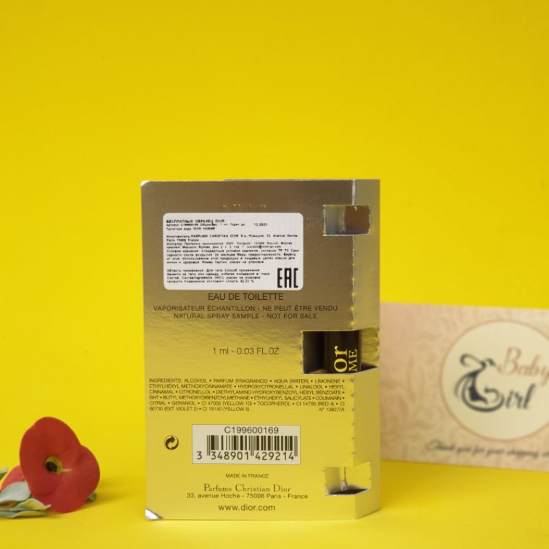 Mẫu Thử Nước Hoa Nam Dior Homme 1ml | BigBuy360 - bigbuy360.vn