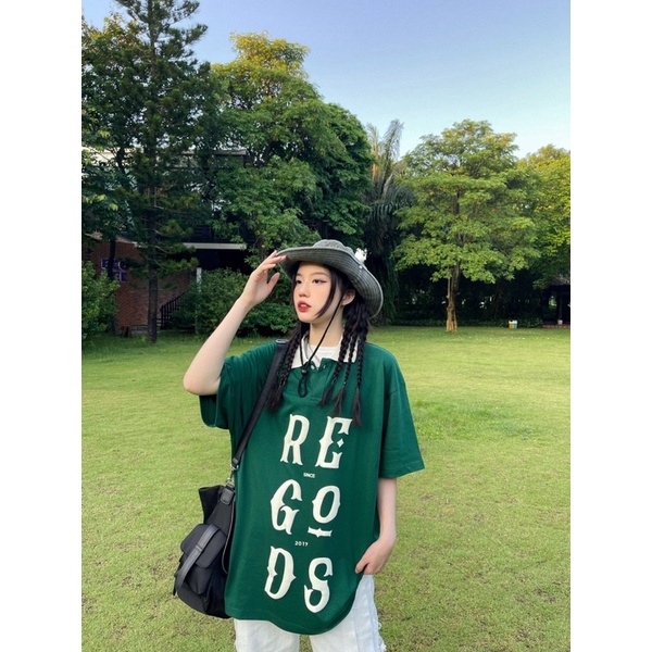Áo thun có cổ Regods SS1 unisex form rộng