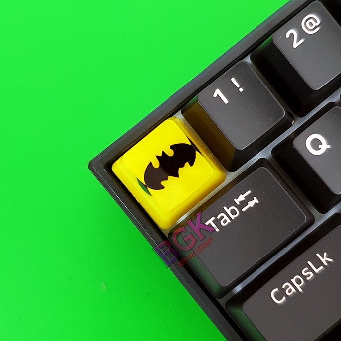 Keycap Lẻ hình LOGO Batman DC OEM profile ( keycap resin độc lạ )( Keycap Artisan )