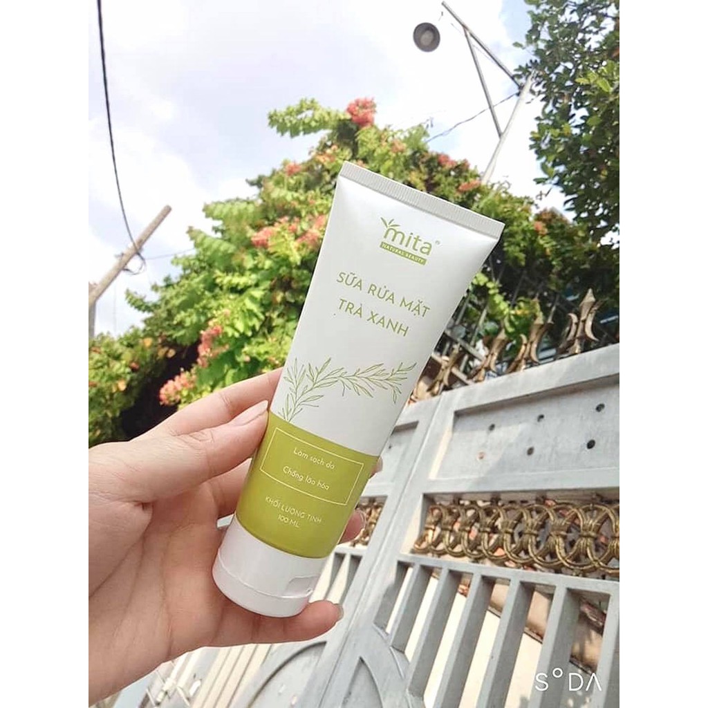 [Bay Mụn Nhanh] Sữa Rửa Mặt Trà Xanh Cho Da Dầu Mụn - MITA (100ml) | BigBuy360 - bigbuy360.vn