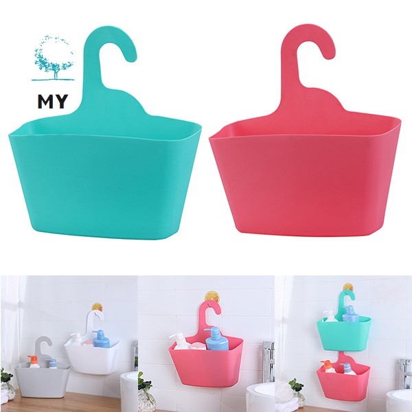 Set 2 Giỏ Nhựa Đựng Dầu Gội, Dầu Gội Treo Phòng Tắm Tiện Dụng