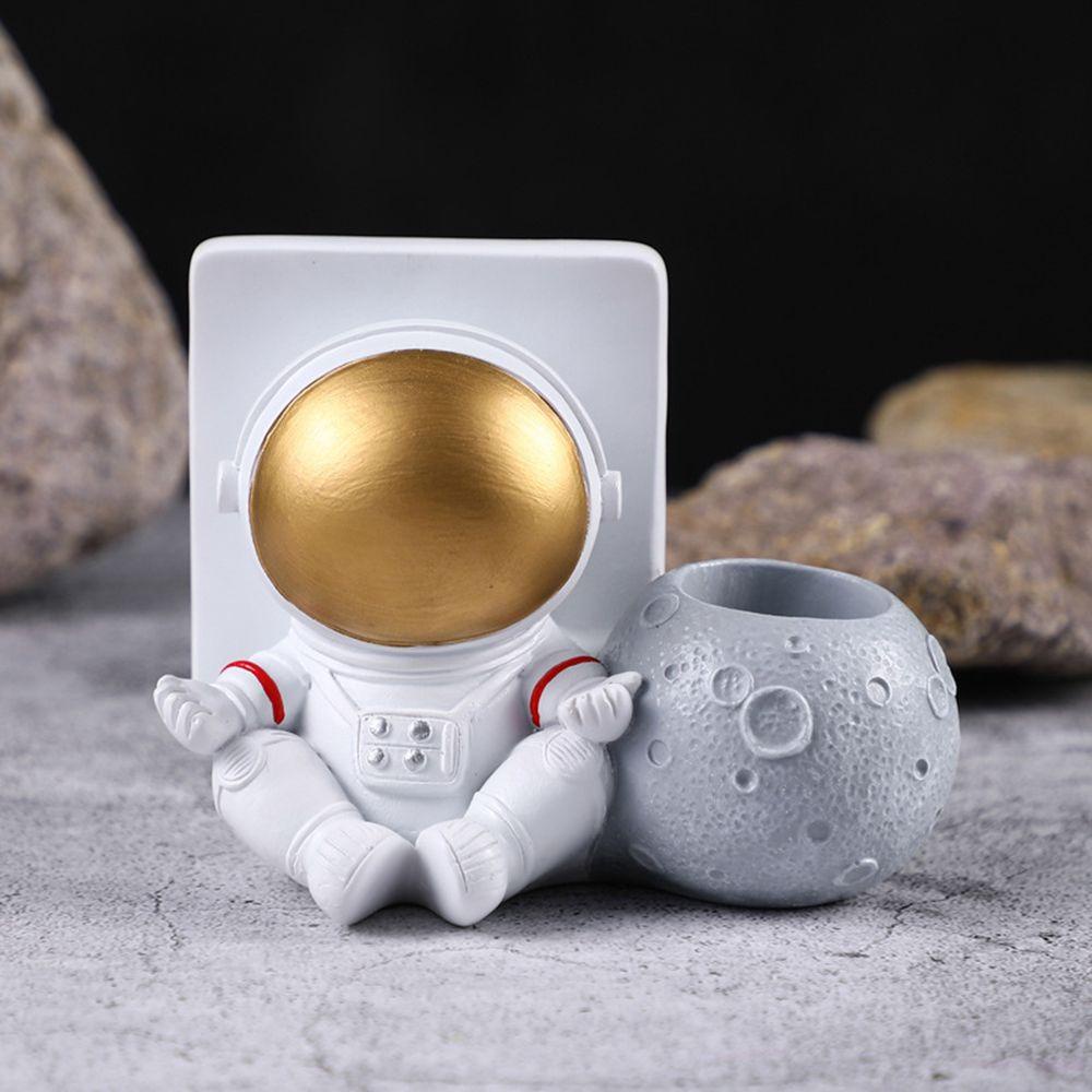 Jane Giá Đỡ Điện Thoại Đồ trang trí Tượng Phi Hành Gia Điêu Khắc Trang Trí Bánh Kem