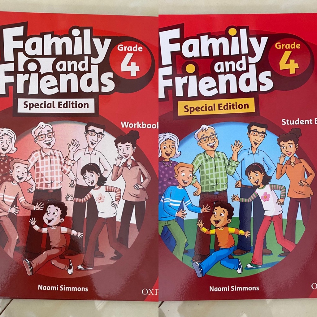 Kèm bìa bao và giấy nhãn Tiếng Anh Family And Friends Lớp 1, 2, 4, 5