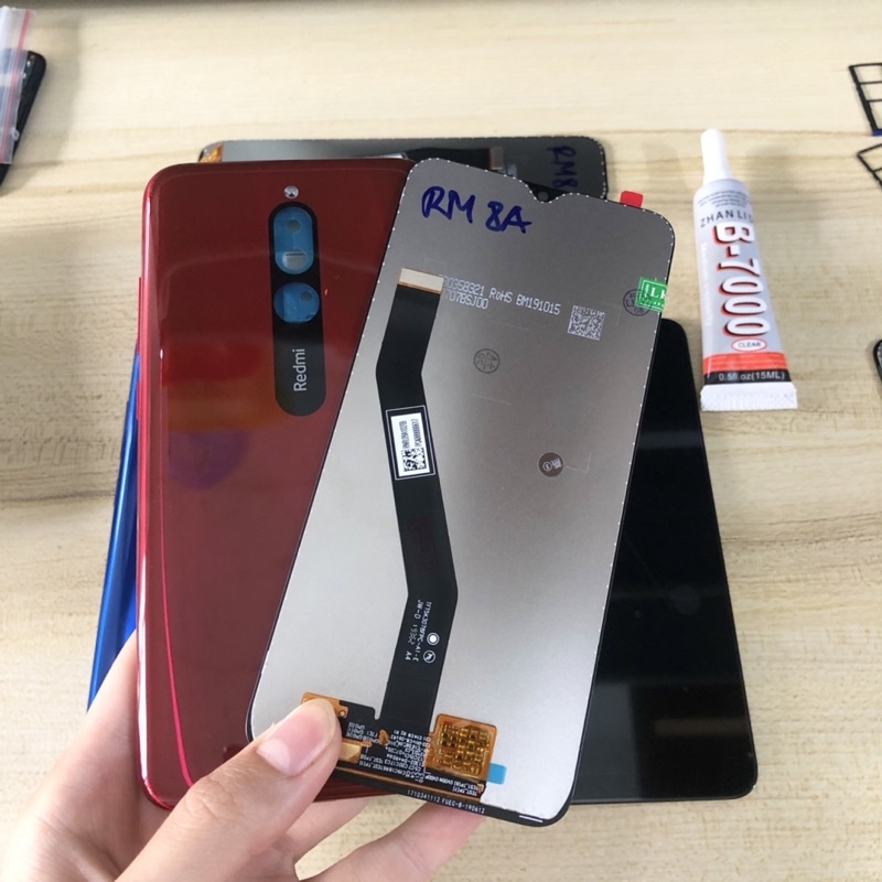 Combo Màn Hình + Bộ Vỏ Xiaomi Redmi 8 Zin Tặng Kèm Keo Dán B7000