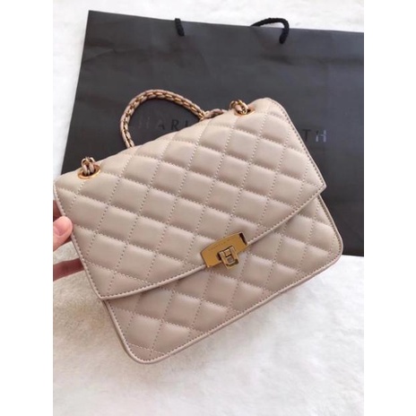 Túi vân ô khoá gập size 22 da mềm siêu đẹp kèm ảnh thật shop hàng cao cấp