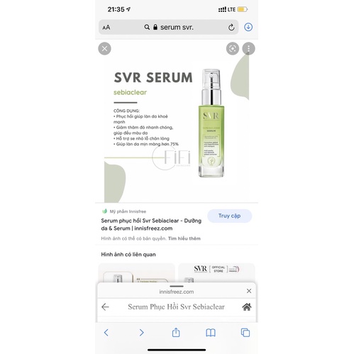 Tinh Chất Giảm Mụn Làm Mờ Thâm Sạm Và Mềm Mịn Da SVR Sebiaclear Serum 30ml