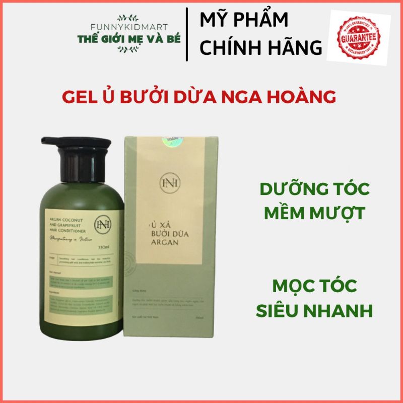 Gel Ủ Bưởi Nga Hoàng dưỡng tóc mềm mượt, nhanh dài, phục hồi hư tổn cho mái tóc- GEL Ủ XẢ BƯỞI ARGAN