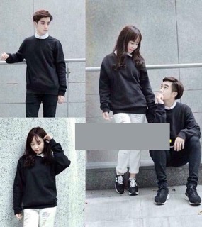 ÁO SWEATER NỈ BÔNG BASIC TRƠN NHIỀU MÀU CAO CẤP