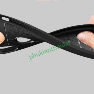 Iphone x ốp lưng chống sốc vân da cao cấp