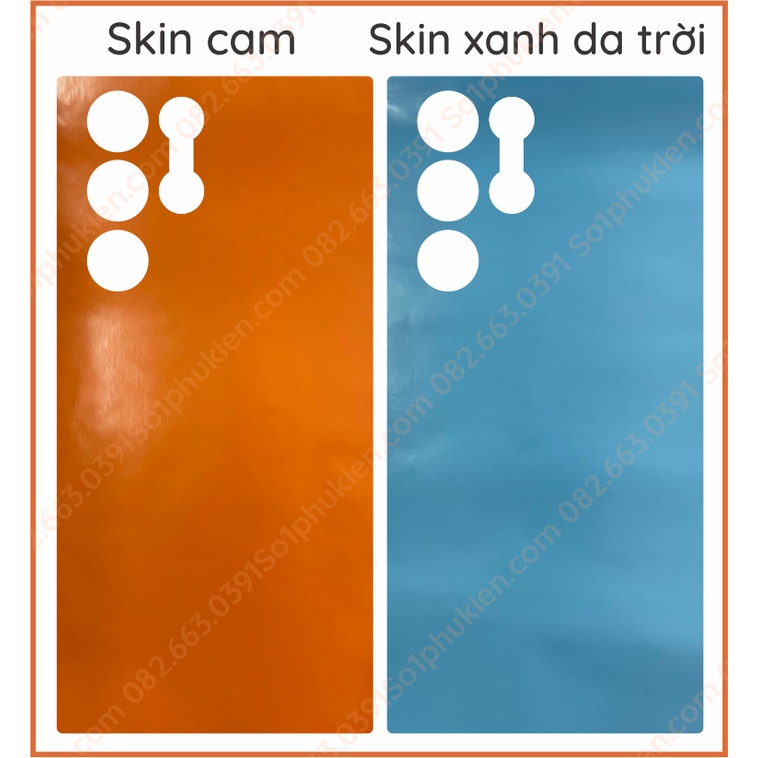 Miếng dán mặt lưng skin carbon Samsung S23 ultra 5G/ Samsung s22 ultra 5G