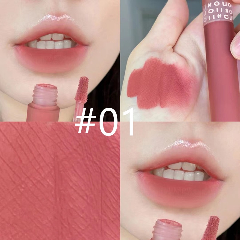 Son Môi CAPPUVINI® OUOII dạng lỏng feather gauzy Màu Lì Mịn Như Nhung Không Phai Và Không Dính Cốc