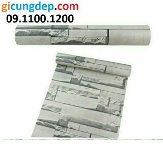 Giấy dán tường giả gạch 3D