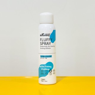 Xịt tắm khô khử mùi dưỡng lông Boramy 200ml cho chó mèo