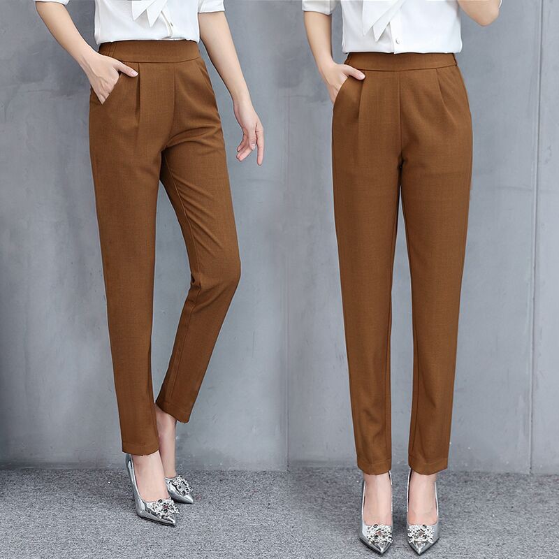 READY STOCK Women Formal Long Pants Plus Size Elegant Casual Fashion Pencil Pants