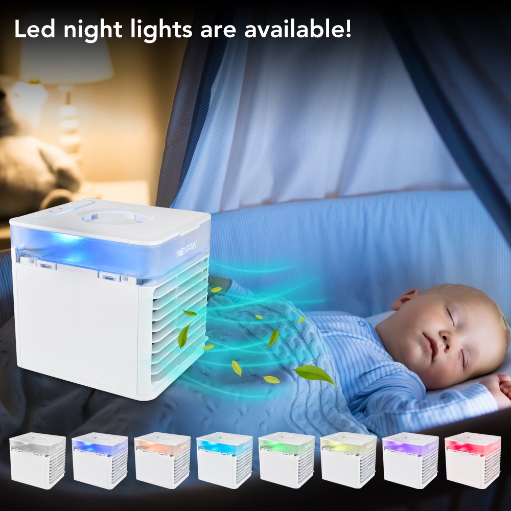 Youpin Quạt Điều Hòa Mini USB Quạt Hơi Nước Mini Có Khay Chứa Đá Làm Mát Cực Nhanh Có Đèn LED