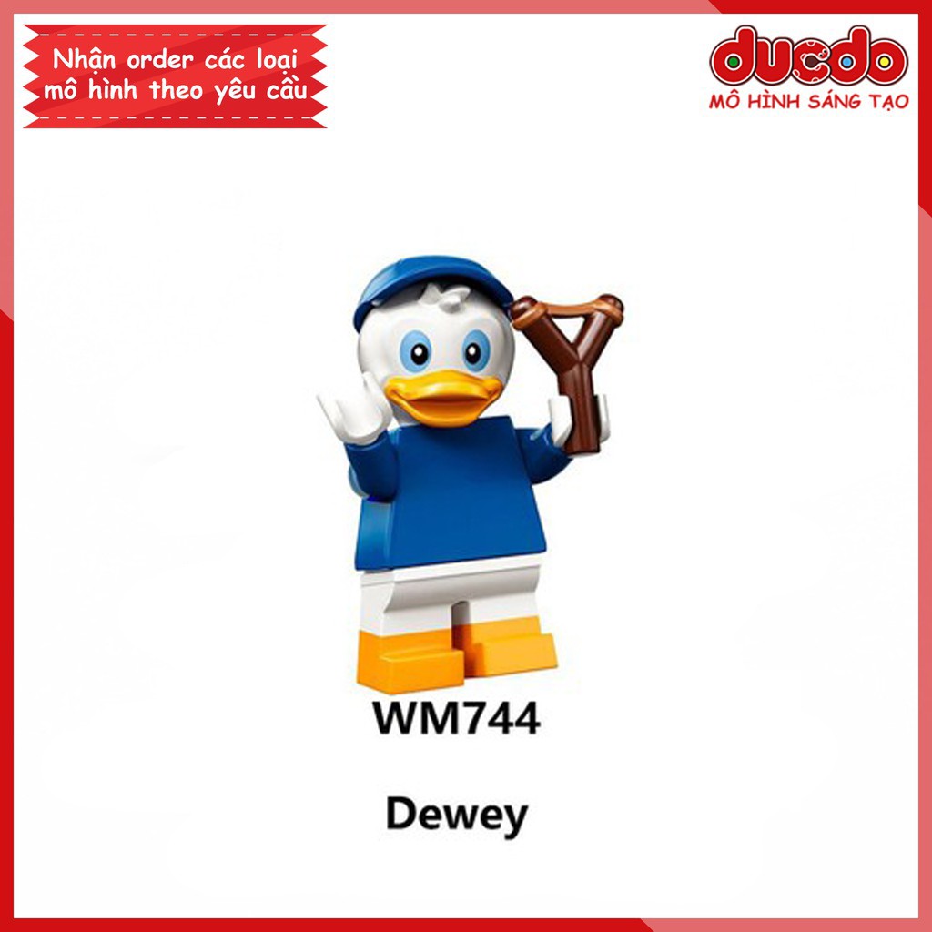 Minifigures các nhân vật Mickey, Duck, Chip, Dale - Đồ Chơi Lắp Ghép Xếp Hình Mô hình Mini WM6066