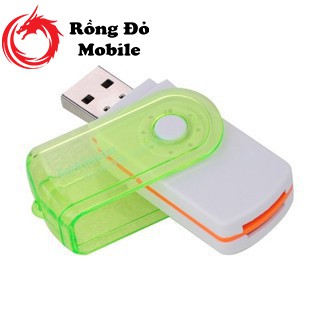 Đầu đọc thẻ đa năng nhỏ gọn tiện lợi hỗ trợ nhiều loại thẻ nhớ cổng USB 2.0