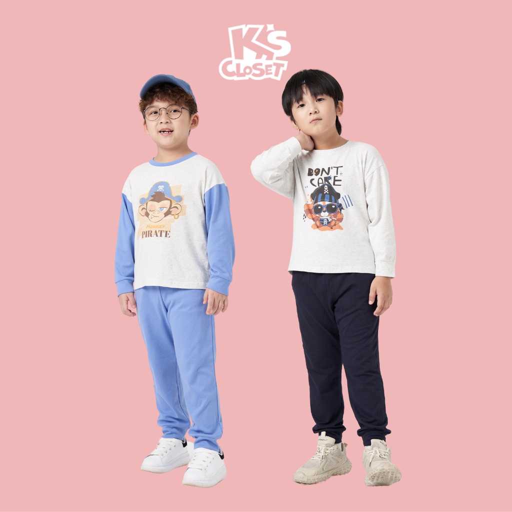 Bộ Quần Áo Dài Tay Bé Trai (1-14 Tuổi) K's Closet E031TEF / E041TEF / E011TWF / E010TWF TM