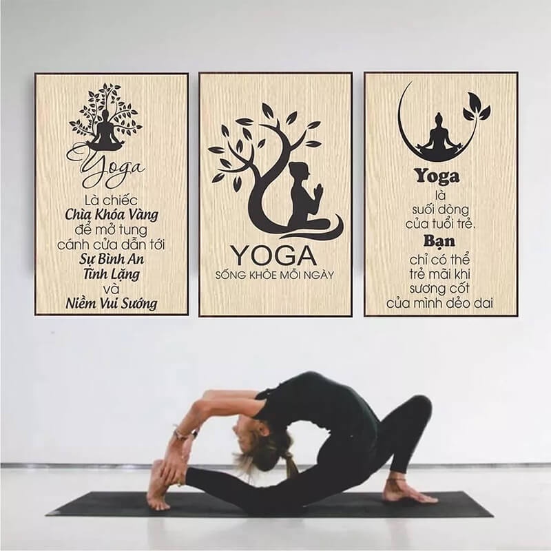 Tranh treo tường tranh trang trí Yoga THD209