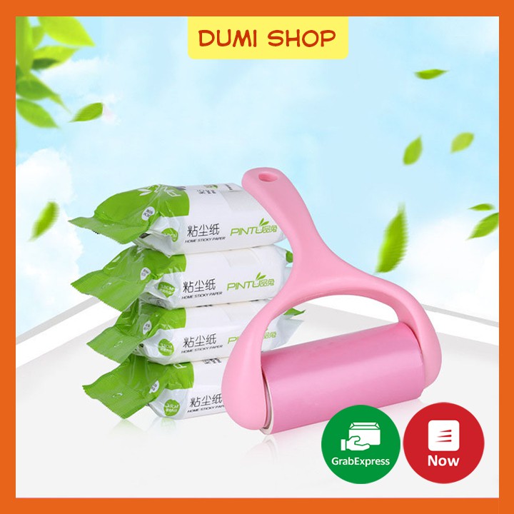 Cây Lăn Bụi Quần Áo, Lông Thú Cưng Tiện Dụng Kèm 2 Lõi - Dumi Shop