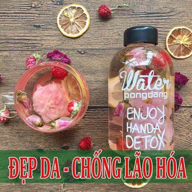 Bình DETOX Pongdang, loại bình béo 600ml bằng nhựa cứng chịu nhiệt siêu bền Pongdang sành điệu, giá ưu đãi.