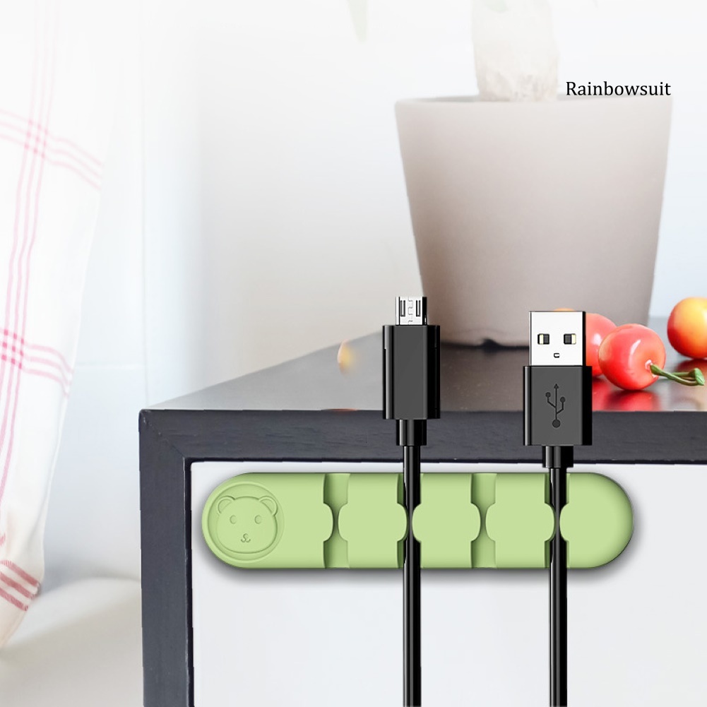 Kẹp giữ dây cáp bằng silicon tự dính tiện dụng