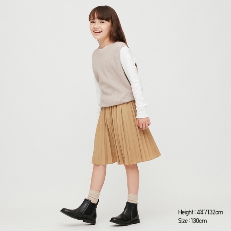 Váy xêp ly uniqlo nhật size 100