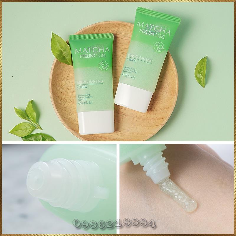 Gel tẩy da chết Trà Xanh Laikou Matcha Peeling Gel dưỡng ẩm sáng da và làm sạch sâu LMG5