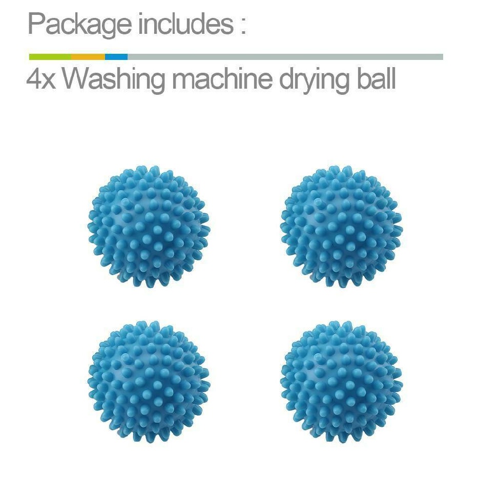 4pcs Washing Machine Balls Laundry Dryer Clothes Softener Reusable
