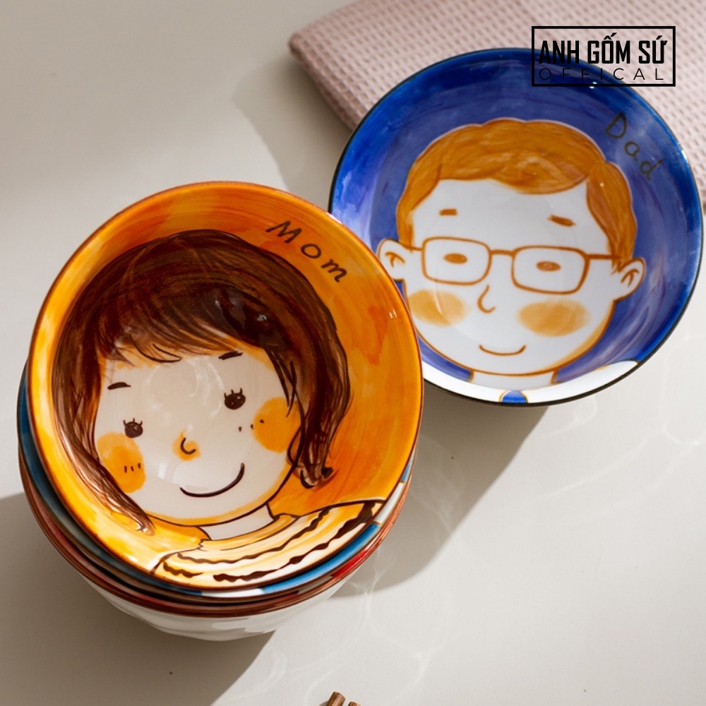 Bộ bát gia đình gốm sứ