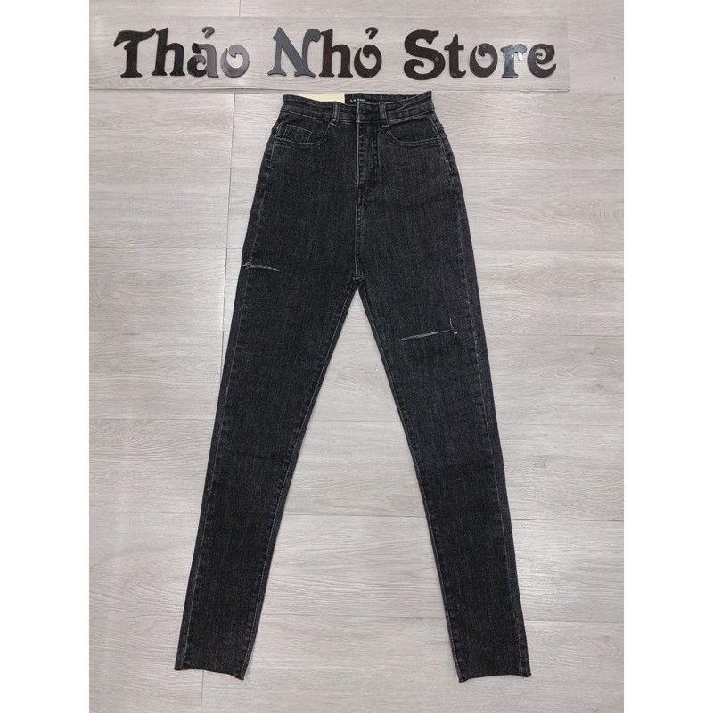 quần jean lưng cao rách ngang(hình thật shop Thảo Nhỏ Store chụp )