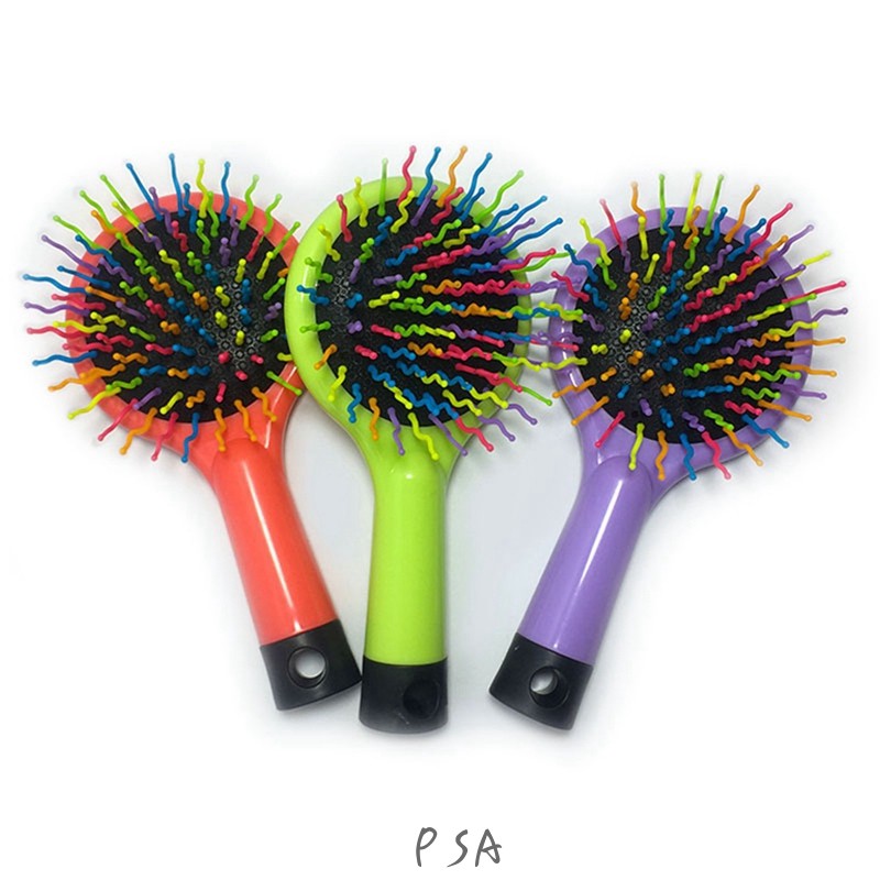 Rainbow Volume Anti-static Magic Hair Straight Massage Comb Brush Styling Tool