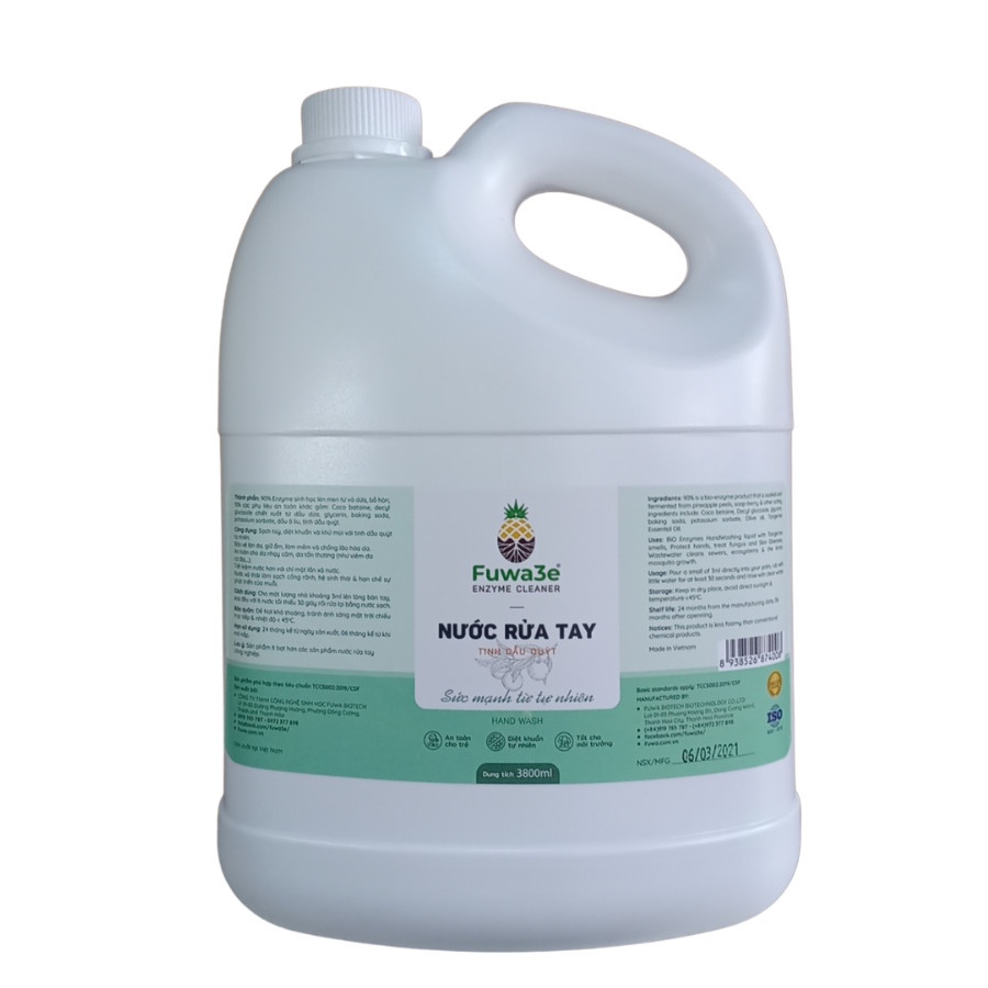 Nước rửa tay Fuwa3e 3.8l